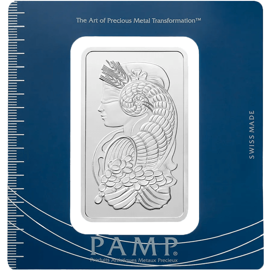 100 gram Silver Bar - PAMP Suisse Lady Fortuna — photo 1