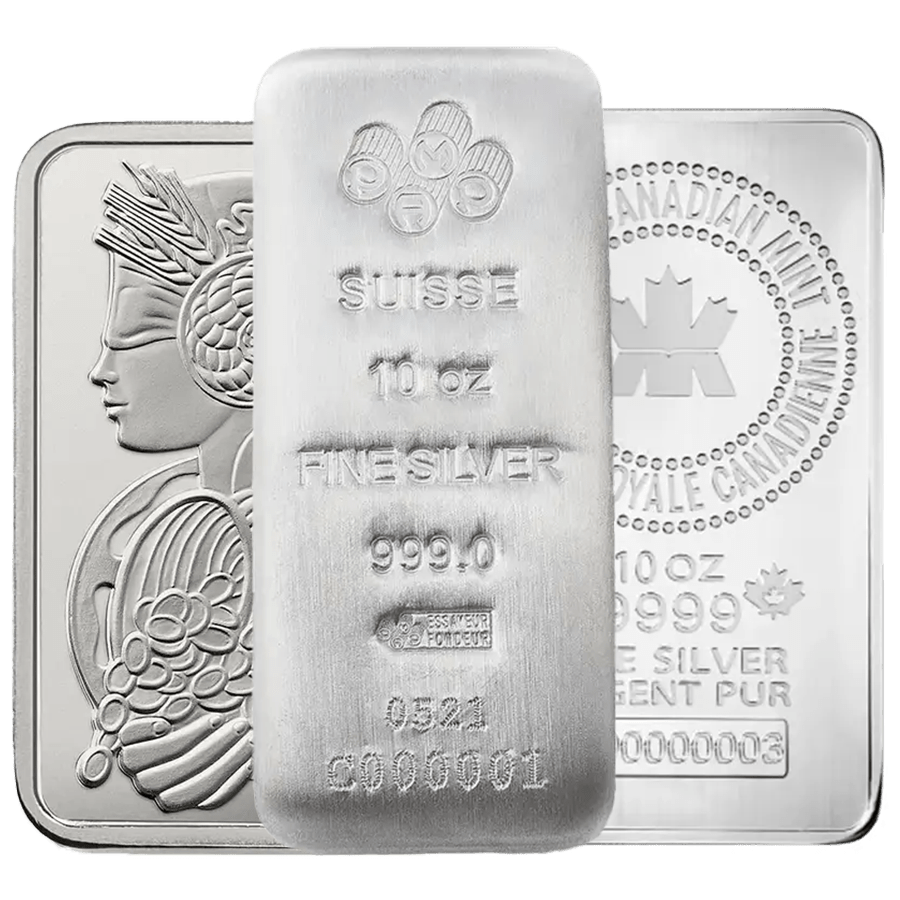 10 ounce Silver Bar - Random Mint — photo 1