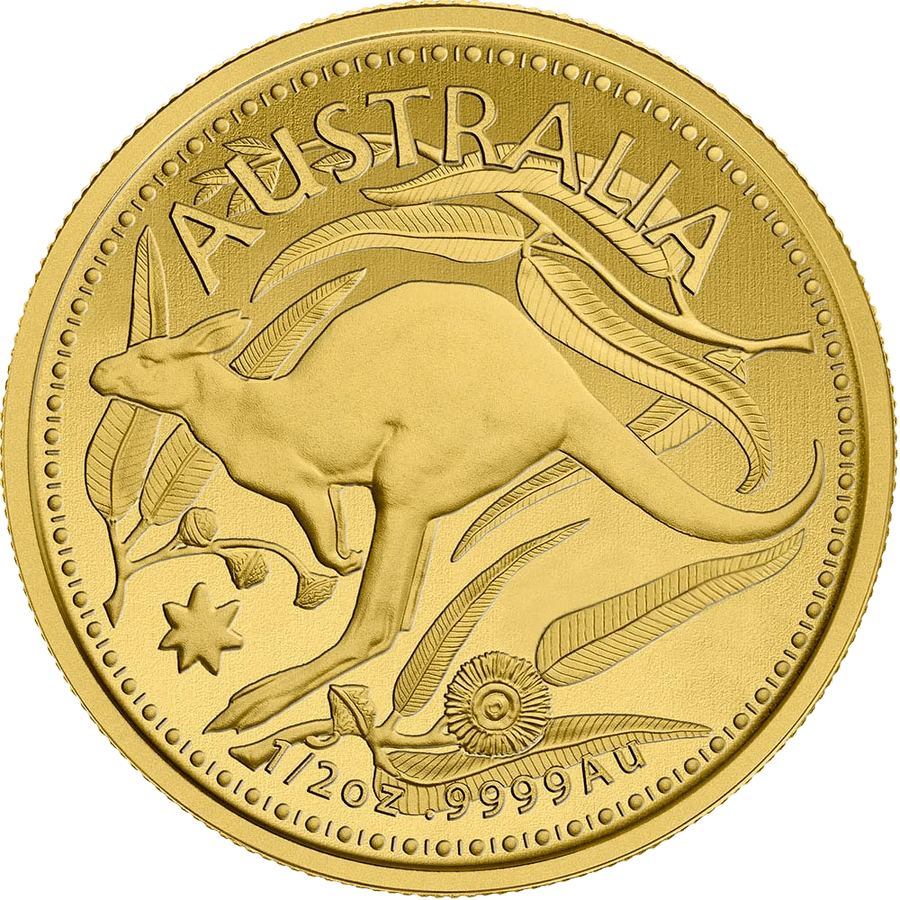 1/2 ounce Gold Coin - Kangaroo - Mixed Years — photo 1