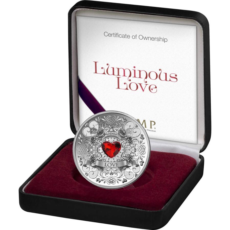 1 ounce Silver Coin - PAMP Suisse Luminous Love  thumbnail 3