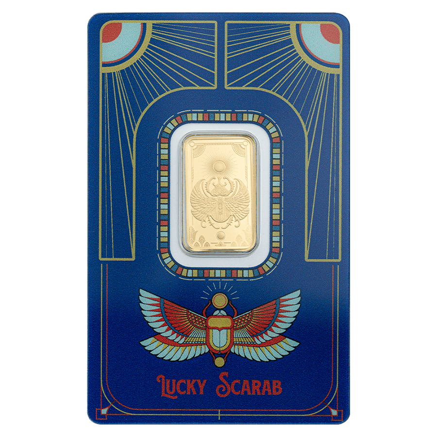 5 gram Gold Bar - Lucky Scarab — photo 1