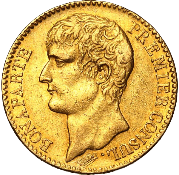 Invest in 40 Francs Napoleon Bonaparte Premier Consul An XI - French Mint - Front