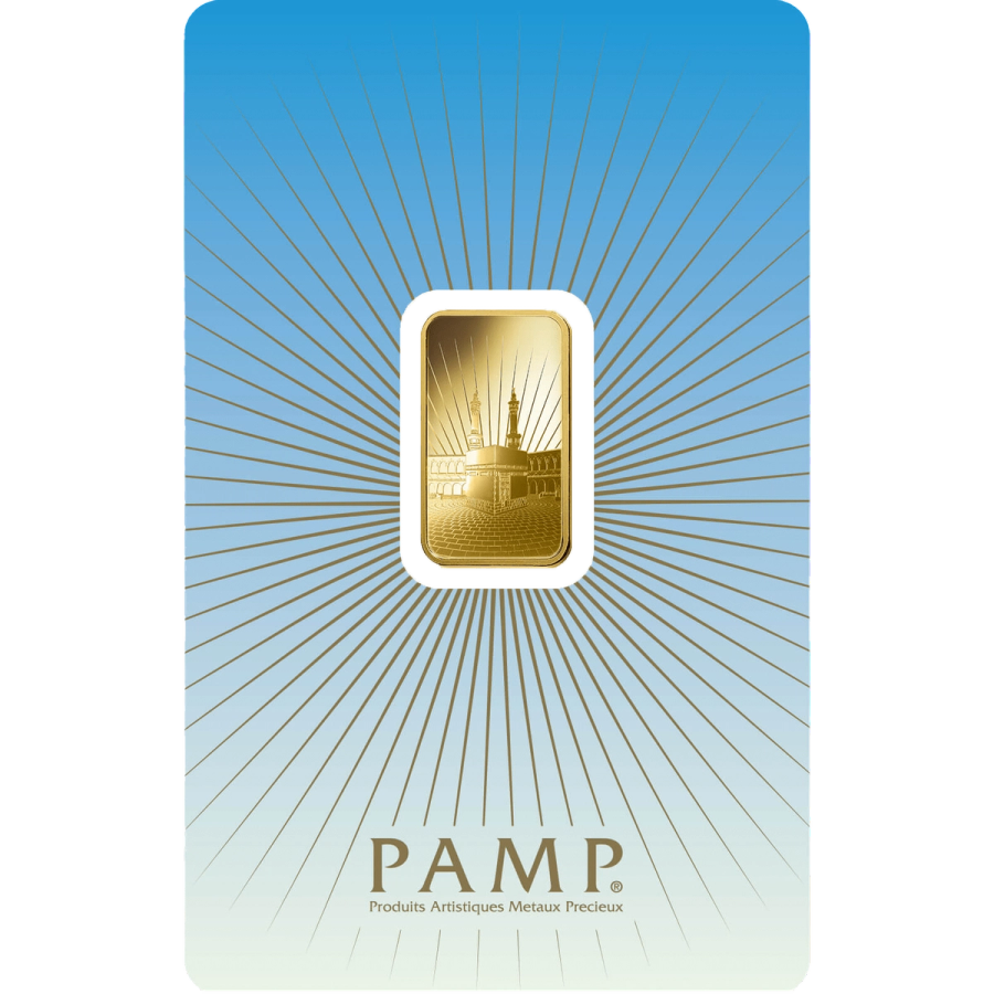 5 gram Gold Bar - PAMP Suisse Ka'Bah Mecca  — photo 1