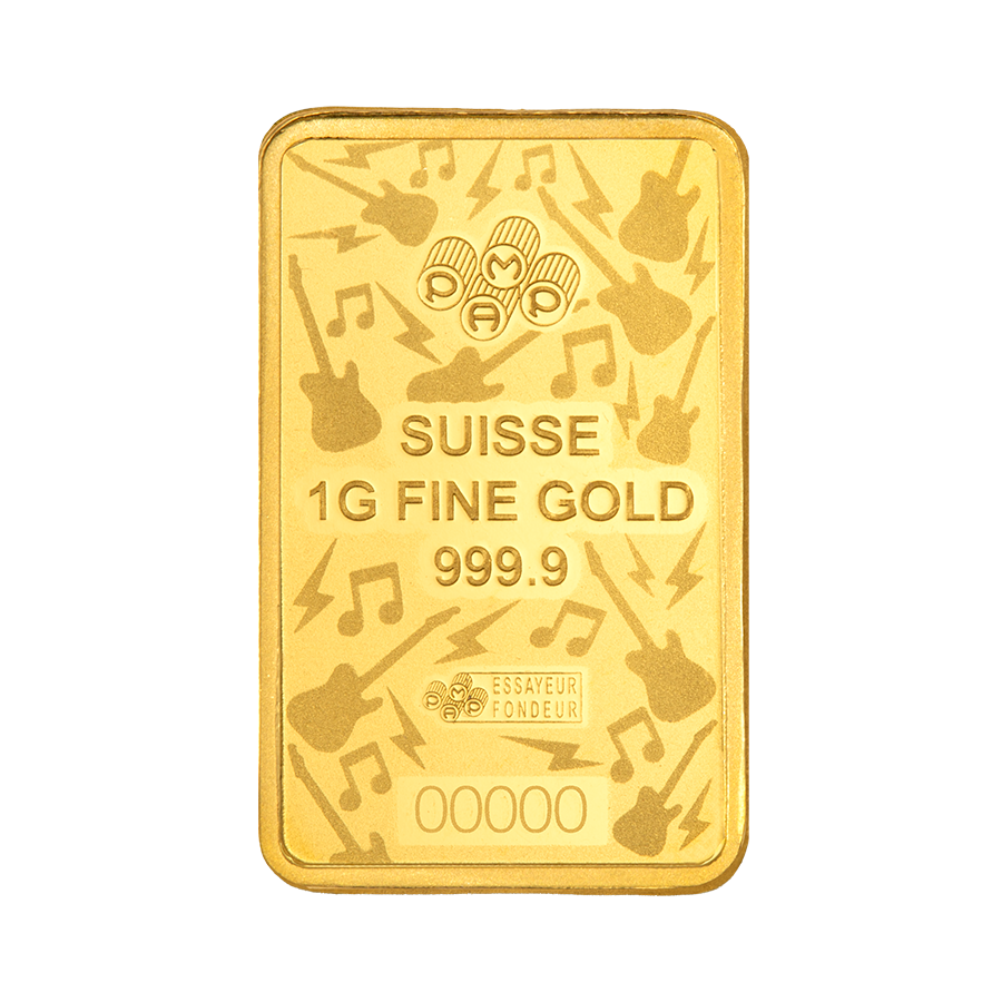 1 gram Gold Bar - Fender 80th anniversary thumbnail 4