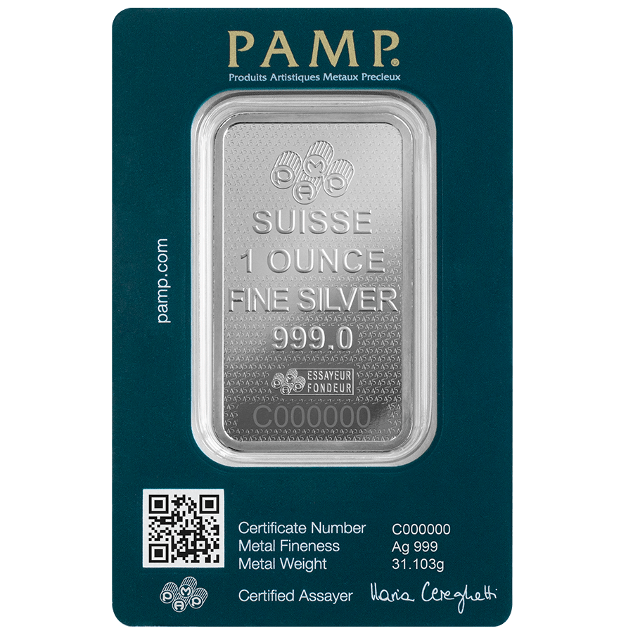 1 ounce Silver Bar - Lady Fortuna 45th Anniversary thumbnail 2