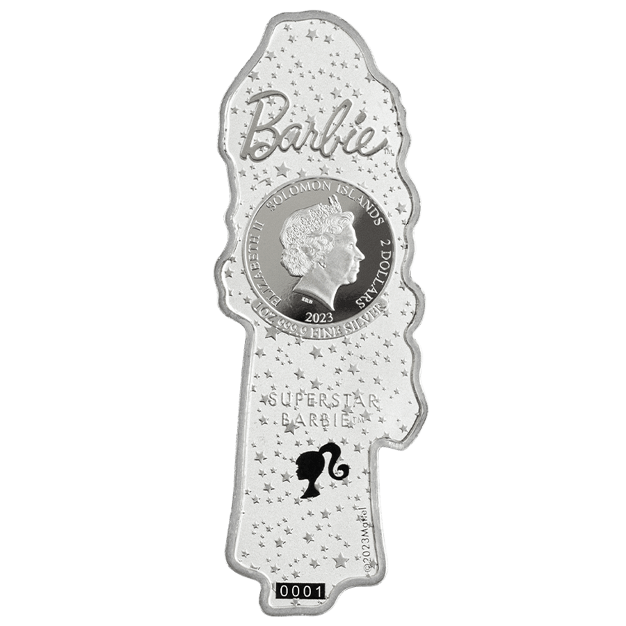 1 ounce Silver Coin I Love Barbie™ - Superstar Barbie™ thumbnail 2