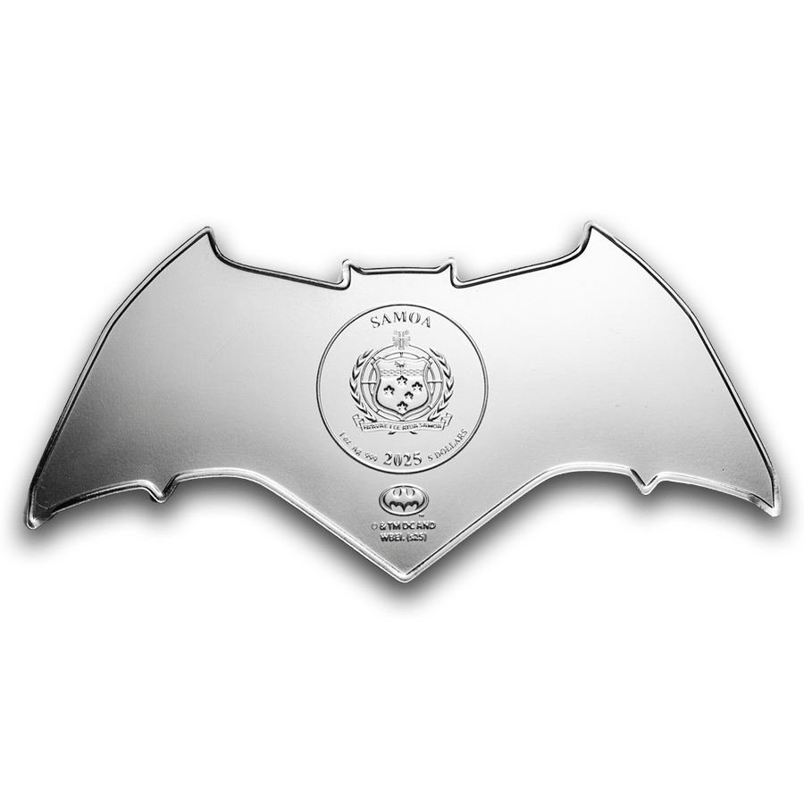 1 ounce Silver Coin - Batman Colorized Batarang 2025 thumbnail 4