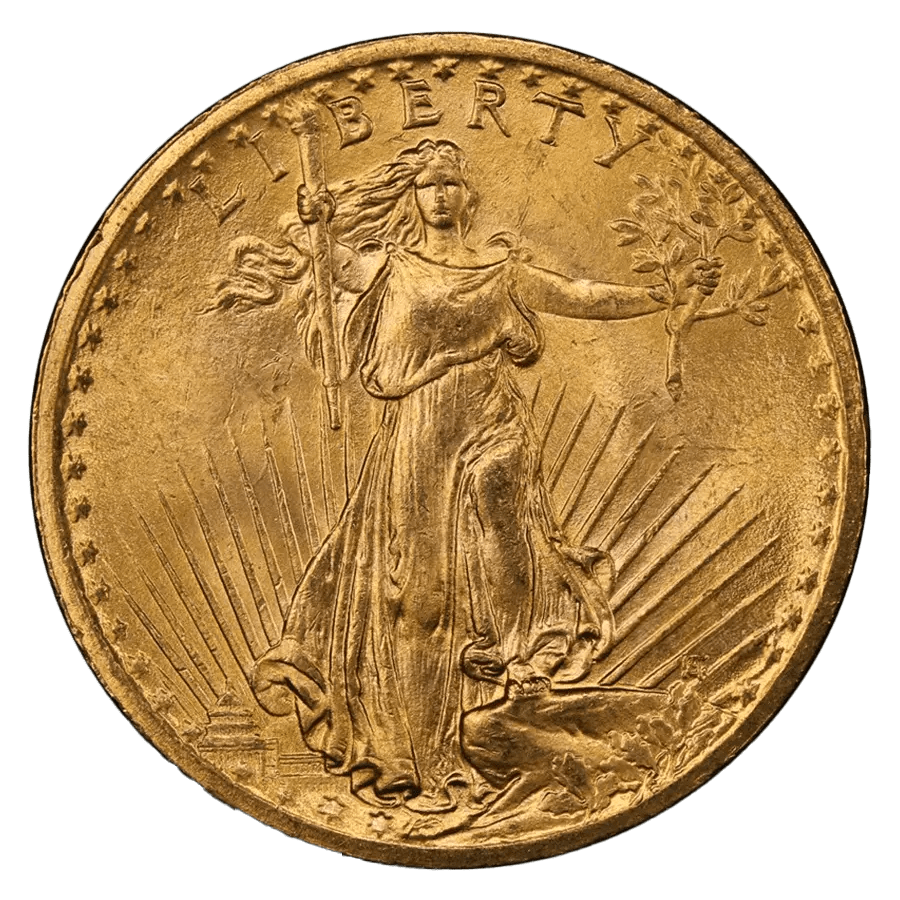 20 US Dollars Gold Coin - MS-63 NGC - St. Gaudens Double Eagle Mixed Years thumbnail 2