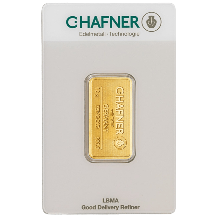 10 gram Gold Bar - C. Hafner 