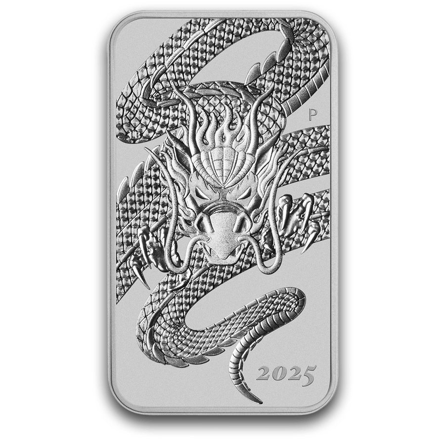 1 ounce Silver Rectangular Coin - Australia Dragon 2025 — photo 1